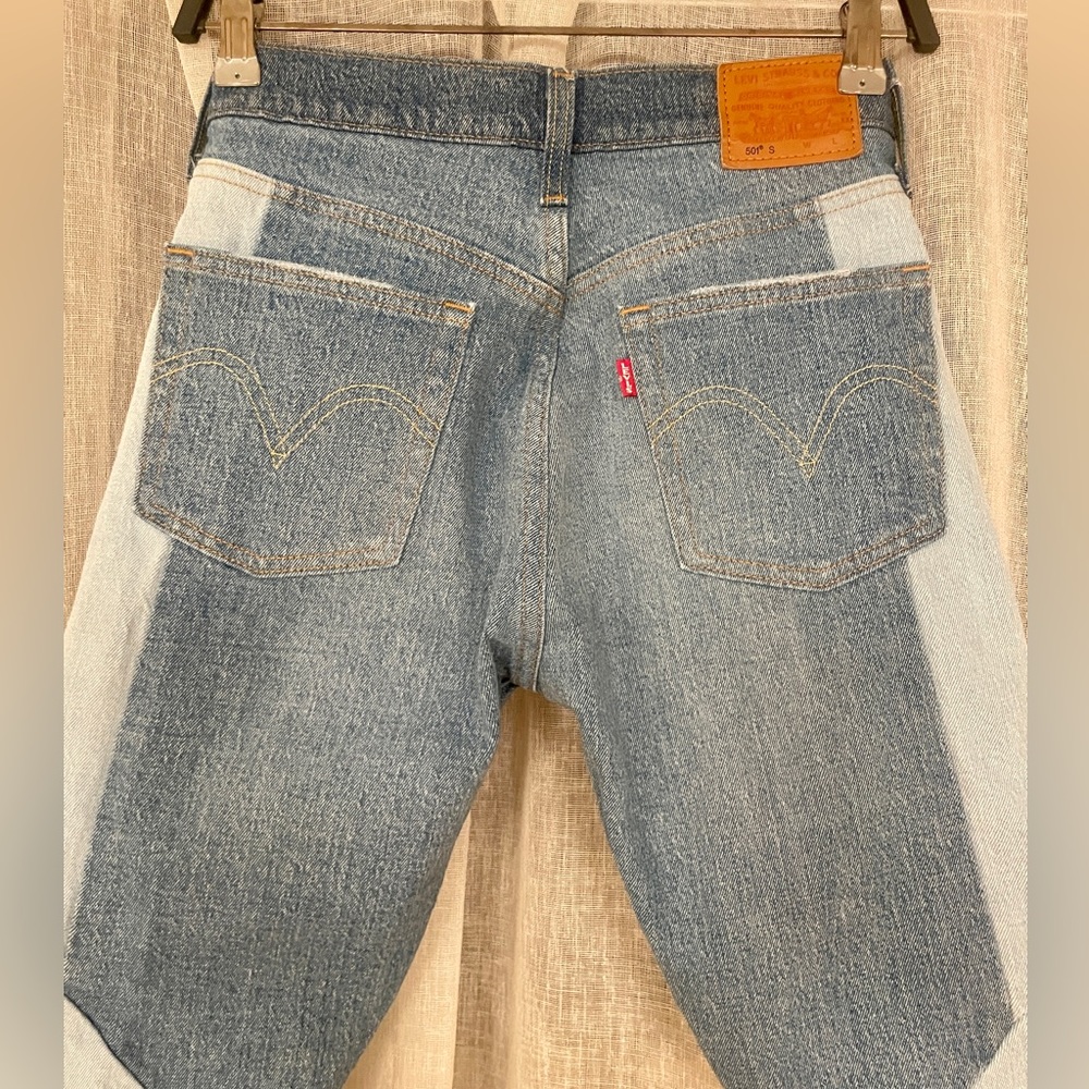 Rare! Levi’s Redone Patchwork Pieced 501s Skinny … - image 7